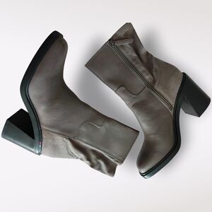 Franco Sarto Taupe Heeled Boots